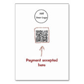 Eenvoudige minimale q of code logo scan code naam kaart (Achterkant)