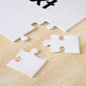 Eenvoudige minimale q of code logo scan code naam legpuzzel (Zijkant)