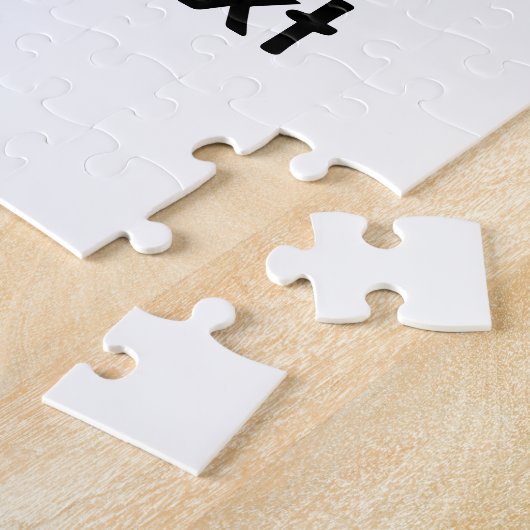 Eenvoudige minimale q of code logo scan code naam legpuzzel (Zijkant)