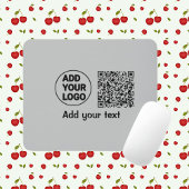 Eenvoudige minimale q of code logo scan code naam muismat