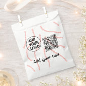 Eenvoudige minimale q of code toevoegen logo scanc bedankzakje (Geknipt)