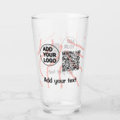 Eenvoudige minimale q of code toevoegen logo scanc glas (Achterkant)
