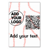 Eenvoudige minimale q of code toevoegen logo scanc kaart (Achterkant)