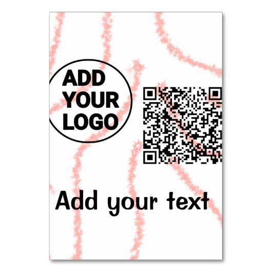Eenvoudige minimale q of code toevoegen logo scanc kaart (Voorkant)