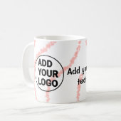 Eenvoudige minimale q of code toevoegen logo scanc koffiemok (Voorkant links)