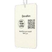 Eenvoudige minimale q of code toevoegen logo socia luchtverfrisser (Links)