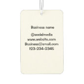 Eenvoudige minimale q of code toevoegen logo socia luchtverfrisser (Achterkant)