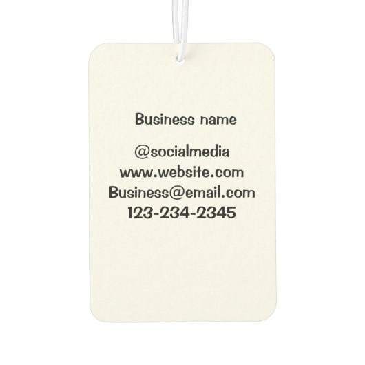 Eenvoudige minimale q of code toevoegen logo socia luchtverfrisser (Achterkant)