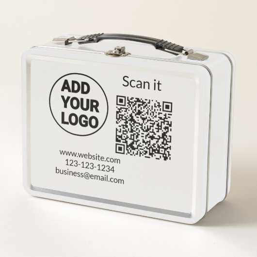Eenvoudige minimale q r code logo toevoegen scan c (Voorkant)