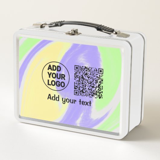 Eenvoudige minimale q r code logo toevoegen scan c (Voorkant)