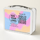 Eenvoudige minimale q r code logo toevoegen scan c (Achterkant)