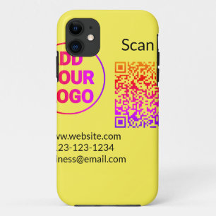 Eenvoudige minimale q r code logo toevoegen scan c Case-Mate iPhone case
