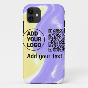 Eenvoudige minimale q r code logo toevoegen scan c Case-Mate iPhone case