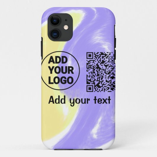 Eenvoudige minimale q r code logo toevoegen scan c Case-Mate iPhone case (Achterkant)