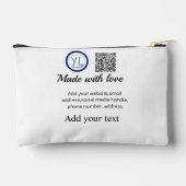 Eenvoudige minimale q r code logo toevoegen scan c etui (Achterkant)