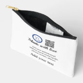 Eenvoudige minimale q r code logo toevoegen scan c etui (Open)