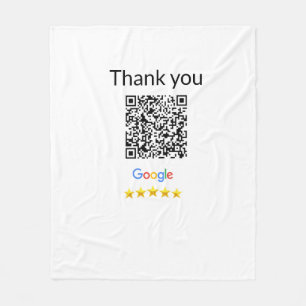 Eenvoudige minimale q r code logo toevoegen scan c fleece deken