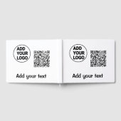 Eenvoudige minimale q r code logo toevoegen scan c gastenboek (Volledig)