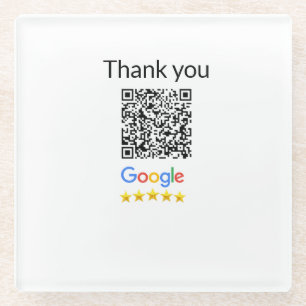 Eenvoudige minimale q r code logo toevoegen scan c glazen onderzetter