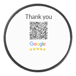 Eenvoudige minimale q r code logo toevoegen scan c hockey puck