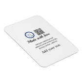 Eenvoudige minimale q r code logo toevoegen scan c magneet (Rechterzijde)