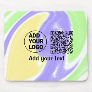 Eenvoudige minimale q r code logo toevoegen scan c muismat