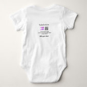 Eenvoudige minimale q r code logo toevoegen scan c romper (Achterkant)