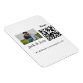 Eenvoudige minimale Q R-code voeg tekst met fotona Magneet (Rechterzijde)