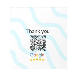 Eenvoudige minimale QR-code logo scancode naam we Notitieblok