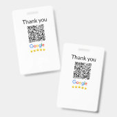 Eenvoudige minimale QR-code logo toevoegen scan co Badge (Voor- en achterkant)