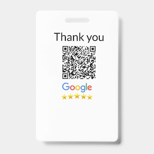 Eenvoudige minimale QR-code logo toevoegen scan co Badge (Voorzijde)