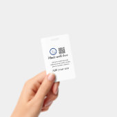 Eenvoudige minimale QR-code logo toevoegen scan co Badge (Handheld)