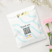 Eenvoudige minimale QR-code logo toevoegen scan co Bedankzakje (Gezegeld)