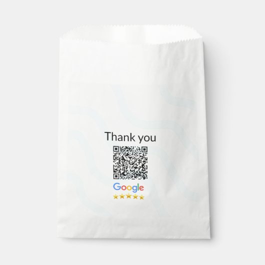 Eenvoudige minimale QR-code logo toevoegen scan co Bedankzakje (Voorkant)