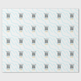 Eenvoudige minimale QR-code logo toevoegen scan co Cadeaupapier