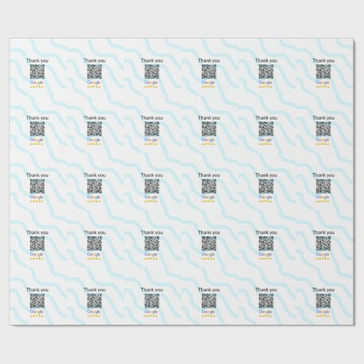 Eenvoudige minimale QR-code logo toevoegen scan co Cadeaupapier (Vlak)