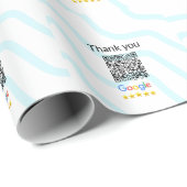 Eenvoudige minimale QR-code logo toevoegen scan co Cadeaupapier (Rol Hoek)