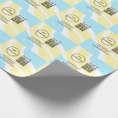 Eenvoudige minimale QR-code logo toevoegen scan co Cadeaupapier (Hoek)