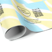 Eenvoudige minimale QR-code logo toevoegen scan co Cadeaupapier (Rol Hoek)