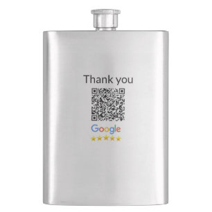 Eenvoudige minimale QR-code logo toevoegen scan co Flacon