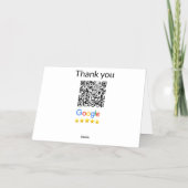 Eenvoudige minimale QR-code logo toevoegen scan co Folie Feestdagenkaart (Achterkant)