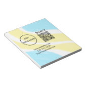 Eenvoudige minimale QR-code logo toevoegen scan co Notitieblok (Schuin)