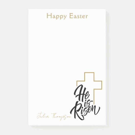 Eenvoudige minimale religieuze Pasen Post-it® Notes (Voorkant)