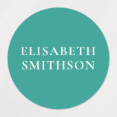 Eenvoudige Minimale Retro Kleuren Aangepaste Naam  Labels (Design 2)