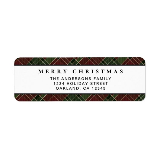 Eenvoudige minimale rood en groen geplakt vrolijk  etiket (Voorkant)