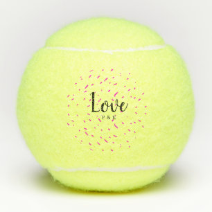 Eenvoudige minimale roze abstracte liefdesachtergr tennisballen