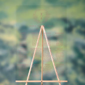 Eenvoudige minimale roze kersenbloesem zitkaart acryl bord (Neutraal)