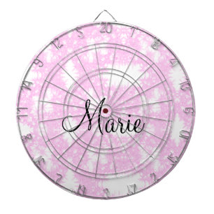 eenvoudige minimale roze sprankel glitter voeg je dartbord
