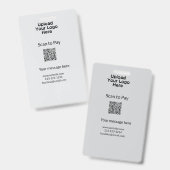 Eenvoudige minimale scan om QR-logo website e-mail Badge (Voor- en achterkant)