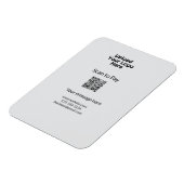 Eenvoudige minimale scan om te betalen QR logo web Magneet (Linkerzijde)